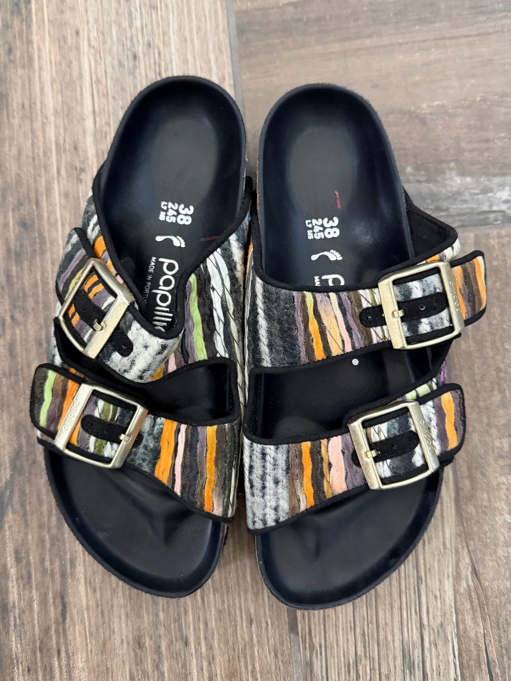 Birkenstock Arizona Papillio French Piping Sandals size 7 - Picture 4 of 10